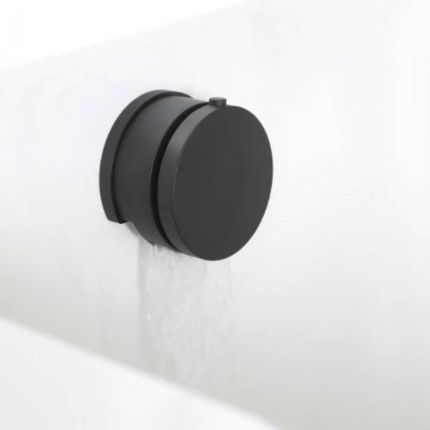 Kit de douche thermostatique avec inverseur, vidage-remplissage baignoire et douchette – Noir - Nox