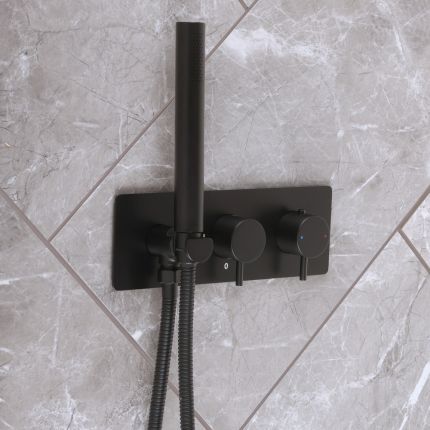 Mitigeur douche thermostatique avec douchette - 2 fonctions - Choix de finitions - Otto