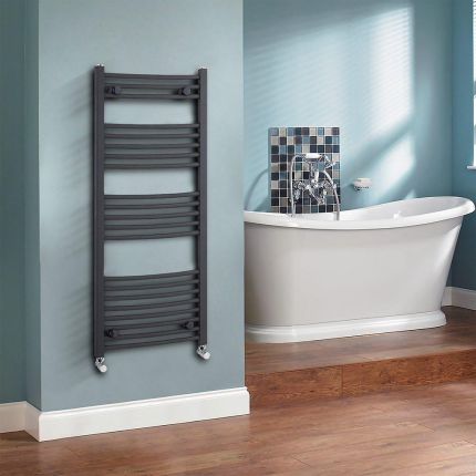 Sèche-serviettes design – 115 cm x 50 cm – Anthracite – Loa