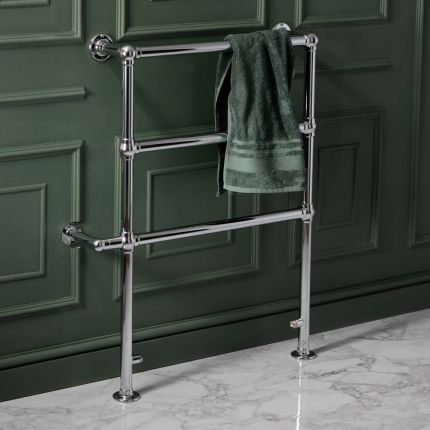 Sèche-Serviettes électrique - Chrome - 96,6 cm x 67,3 cm - Condesa