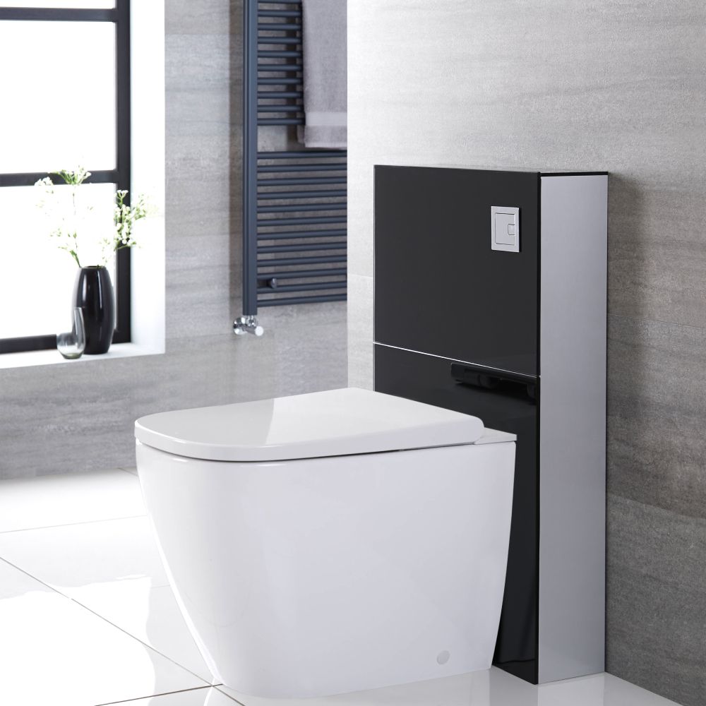 WC japonais Hirayu à poser avec meuble - 50 cm - Noir - Saru