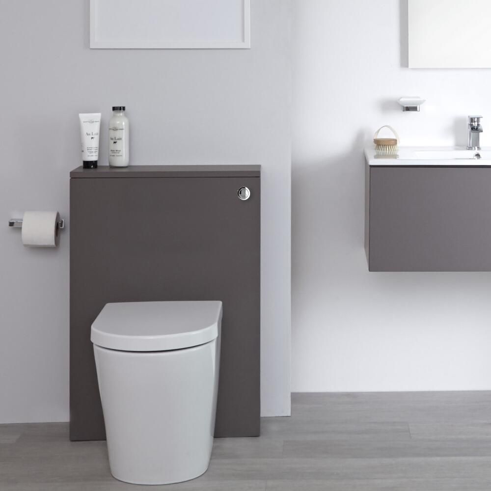 Meuble WC moderne – Gris – 60 cm - Newington