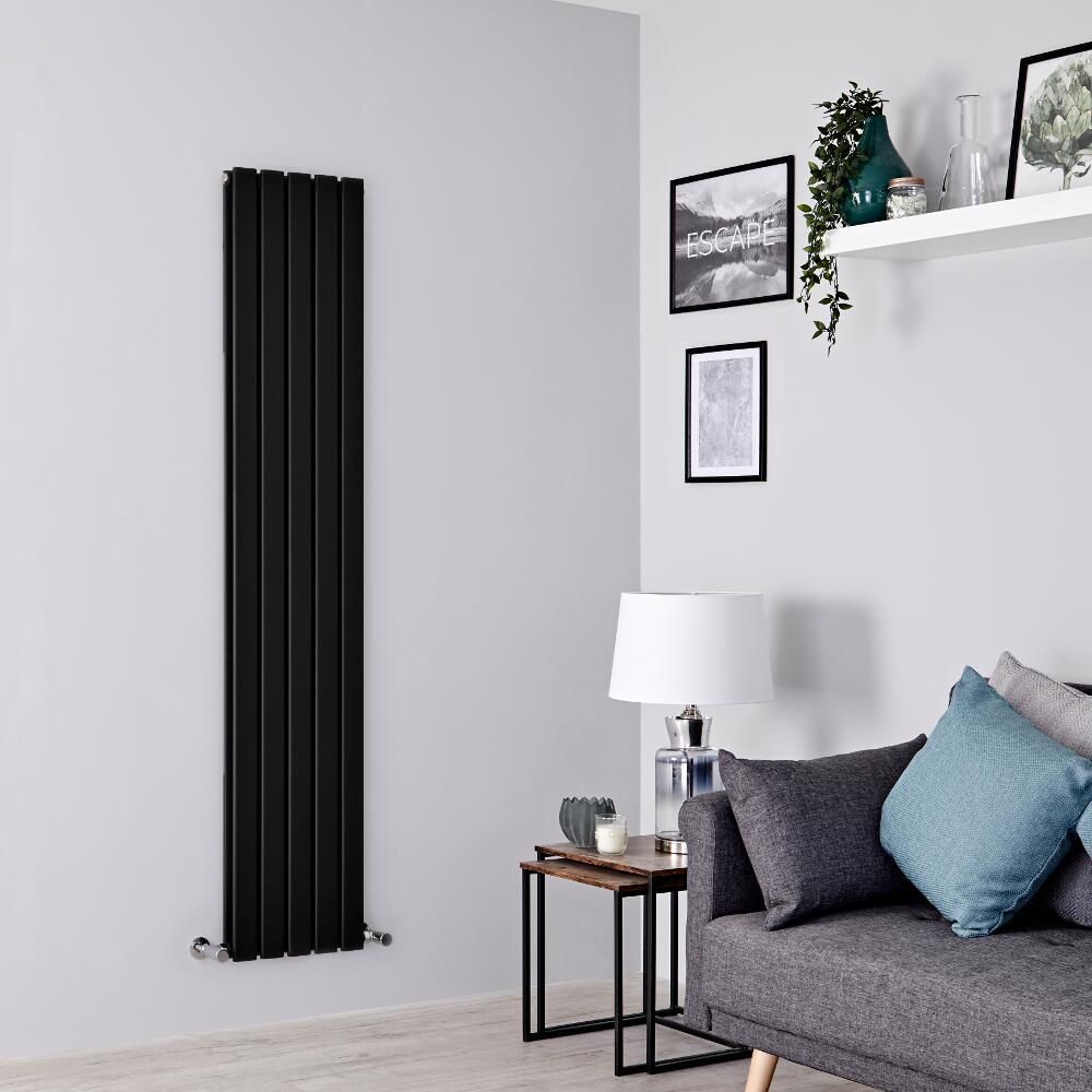 Radiateur design vertical noir - Choix de tailles - Delta