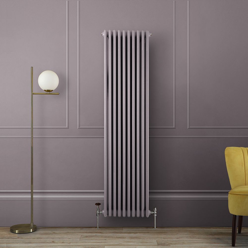 Radiateur style fonte vertical - Triple rangs - Violet (Dahlia Purple) - Choix de tailles - Windsor