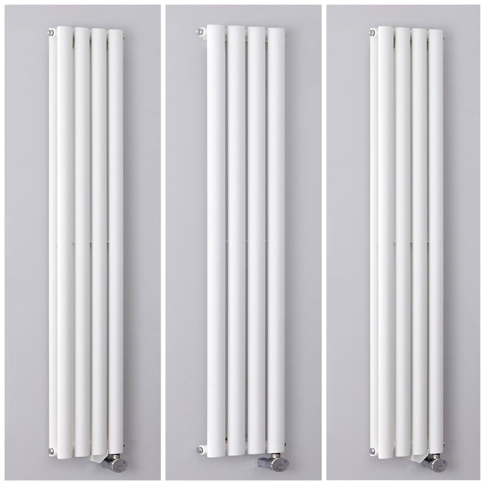 Radiateur design électrique vertical – Blanc – 23,6 cm – Choix de tailles - Vitality