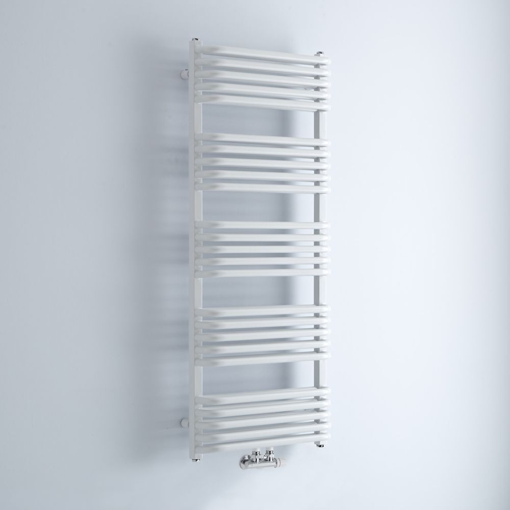 Sèche-serviettes eau chaude - Blanc - 126,9 x 50 cm - Arch