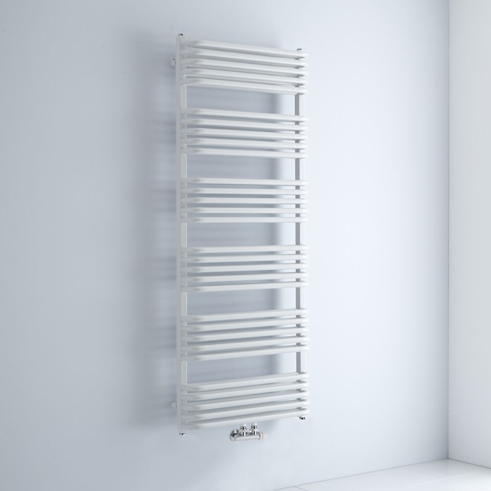 Sèche-serviettes eau chaude - Blanc - 153,3 x 60 cm - Arch