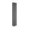 Radiateur design vertical – Raccordement central – Anthracite – 160 cm x 35,4 cm – Double rangs – Vitality Caldae