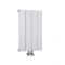 Radiateur design horizontal - Blanc - 60 cm x 37,5 cm - Aluminium - Raccordement central - Aurora