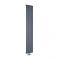 Radiateur design vertical - 160 cm x 28 cm - Anthracite - Aluminium - Raccordement central - Aurora