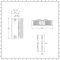 Convecteur horizontal design  – Blanc – 45 cm x 100 cm – Double panneaux – Stelrad Vita Deco K2 par Hudson Reed