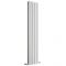 Radiateur design vertical – Blanc – 160 cm x 35 cm – Double rangs – Delta