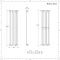 Radiateur design vertical - 140 cm x 35,4 cm - Anthracite - Vitality