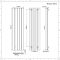 Radiateur design vertical - 180 cm x 47 cm - Blanc - Aluminium - Raccordement central - Aurora