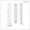 Radiateur aluminium design vertical – Anthracite – 160 cm x 24,5 cm - Aloa