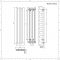 Radiateur aluminium design vertical – Anthracite – 160 cm x 39 cm - Laeto