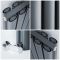 Radiateur design vertical aluminium – 180 cm x 59 cm – Anthracite – Double rangs – Vitality Air