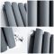 Radiateur design horizontal – Anthracite – 63,5 cm x 100 cm – Double rangs - Vitality