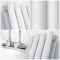 Radiateur design vertical – Raccordement central – Blanc – Choix de tailles – Vitality Caldae