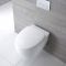 Cuvette WC suspendu moderne – Sans bride – Blanc - Kenton