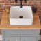 Meuble lavabo rétro – Gris clair - 64,5 cm - Choix de poignées et de vasques – Thornton