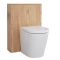Meuble WC – Effet chêne doré – 60 cm - Newington