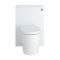 Meuble WC avec cuvette WC à poser – Blanc – 60 cm - Newington