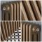 Radiateur rétro vertical à triple rangs – Bronze métallisé – Choix de tailles - Windsor