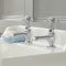 Paire de robinets lavabo rétro - Commandes en croisillon – Choix de finition - Elizabeth