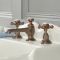 Mélangeur lavabo rétro - Commandes en croisillon - 3 trous - Choix de finitions – Elizabeth