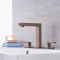 Robinet lavabo moderne – 3 trous de robinetterie - Bronze huilé - Kubix
