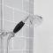 Colonne de douche rétro avec mitigeur thermostatique exposé à double fonctions – Chromé et noir - Elizabeth