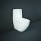 Pack WC moderne avec abattant à fermeture douce – Sans bride – Sans contact – Blanc brillant – RAK Des x Hudson Reed