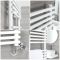 Sèche-serviettes mixte - Blanc - Avec élément électrique, robinets de radiateur et adaptateur - Choix de tailles - Arno