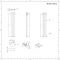 Radiateur design électrique vertical - Anthracite – 160 cm x 23,6 cm x 7,8 cm - Vitality