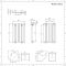 Radiateur design horizontal – Anthracite – 63,5 cm x 41,3 cm –  Vitality