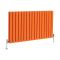 Radiateur design horizontal – Orange – 63,5 cm – Choix de largeurs - Delta
