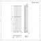 Radiateur design vertical – Chromé – 180 cm x 45 cm  –  Delta