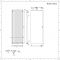 Radiateur design vertical – Anthracite - 180 cm x 60 cm - Rubi