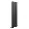 Radiateur design vertical – Noir – 160 cm x 47,2 cm – Double rangs - Vitality