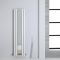 Radiateur design vertical - Avec miroir - 160 cm x 38,5 cm - Blanc - Sloane
