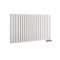 Radiateur design horizontal –  Raccordement latéral – 63,5 cm x 118 cm – Blanc – Double rangs – Vitality Caldae