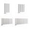 Radiateur design horizontal –  63,5 cm – Blanc – Choix de largeurs - Vitality Caldae