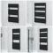 Sèche-serviettes design électrique – Barre plates – Noir mat – Choix de tailles, d’élément chauffant et de cache-câble – Lustro