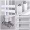 Sèche-serviettes design aluminium – Blanc – 80 cm x 50 cm - Tika