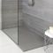 Receveur de douche à effet texturé rectangulaire - Gris clair - 90 cm x 80 cm – Rockwell