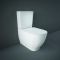 Pack WC moderne avec abattant à fermeture douce – Sans bride – Blanc brillant – RAK Moon x Hudson Reed