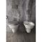 Cuvette WC suspendue rétro – Choix de design (avec ou sans bride) et de finition de l’abattant – RAK Washington x Hudson Reed