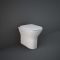 Cuvette WC à poser moderne avec abattant à fermeture douce – Sans bride – Blanc mat – RAK Feeling x Hudson Reed