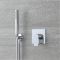Kit de douche moderne avec mitigeur et kit douchette ronde – Chromé – 1 fonction - Arcadia